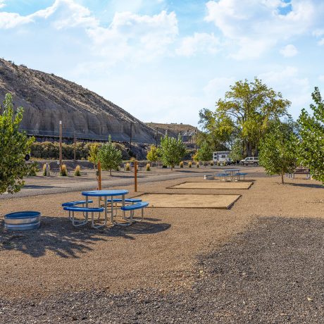 seating and tent sites